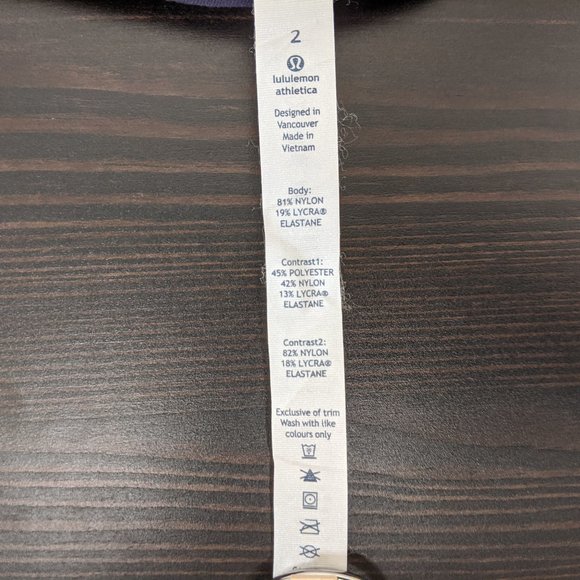 39% OFF — Lululemon Athletic Capri Purple Cream - Picture 3 of 3